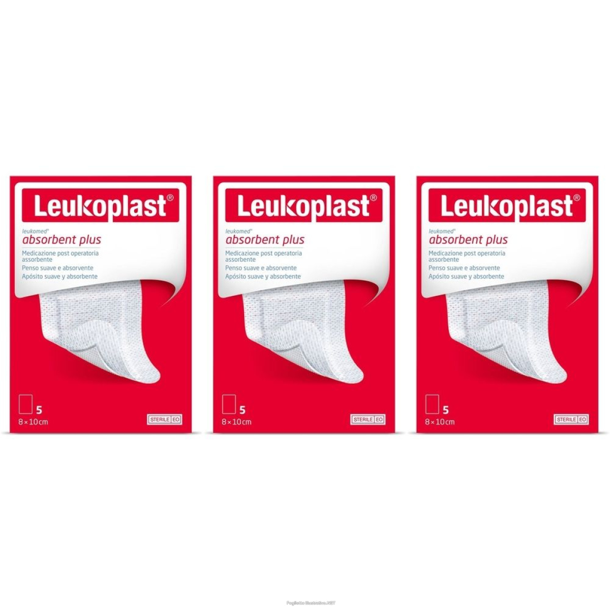 Cerca Offerte di leukoplast® leukomed® absorbent plus 8 x 10 cm set da 3 3x1 pz cerotto e acquista online