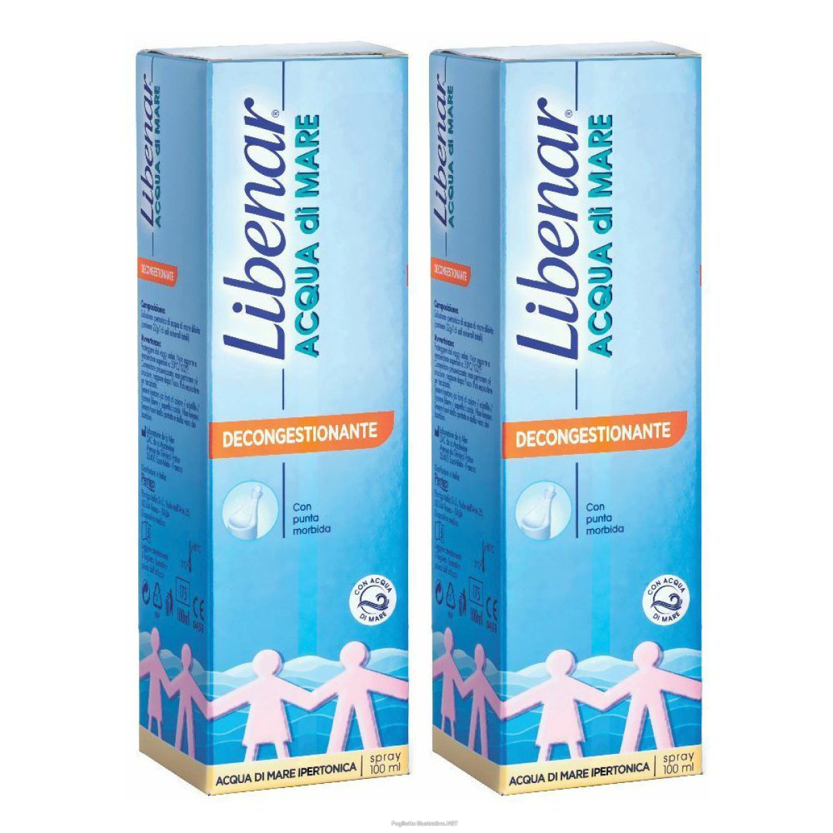 Cerca Offerte di libenar® acqua di mare decongestionante set da 2 2x100 ml spray nasale e acquista online