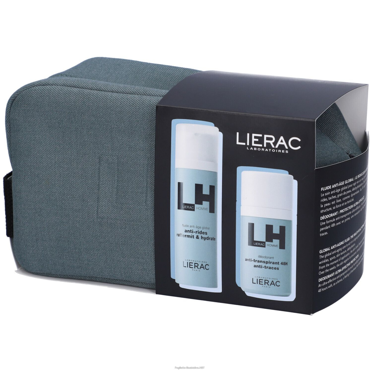 Cerca Offerte di lierac cofanetto homme anti-età globale 50 ml + deodorante anti-traspirante 50 ml + trousse in regalo e acquista online