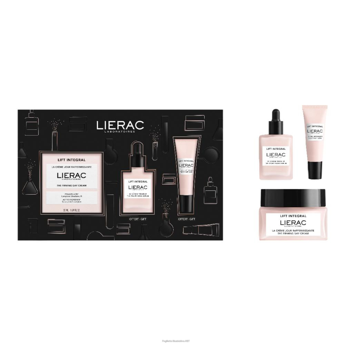 Cerca Offerte di lierac cofanetto lift integral crema viso giorno 50ml+siero viso 15ml+contorno occhi liftante 7,5ml e acquista online