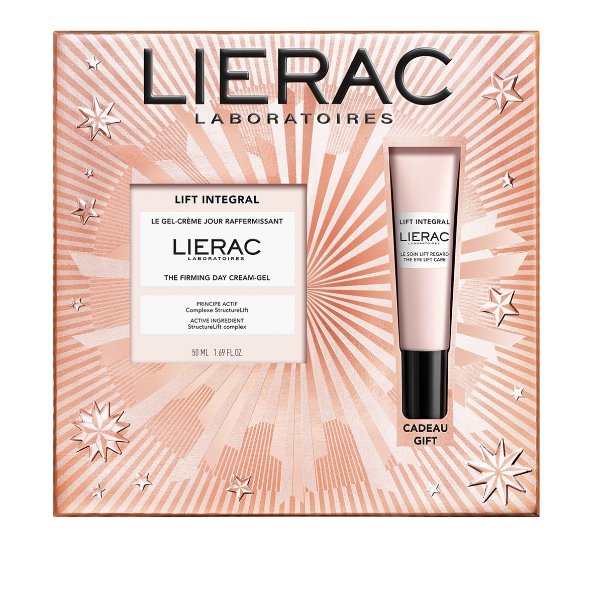 Cerca Offerte di Lierac - cofanetto natale lift integral crema gel giorno + crema liftante contorno occhi confezione 2 pezzi e acquista online