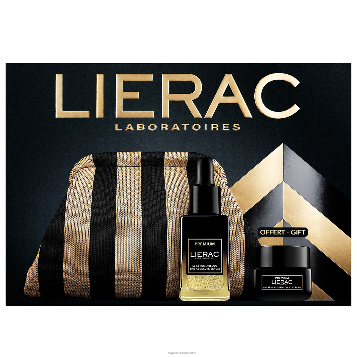 Cerca Offerte di lierac cofanetto premium the global anti-age con siero absolu premium 30?ml + crème regard premium 20?ml e pochette in regalo e acquista online