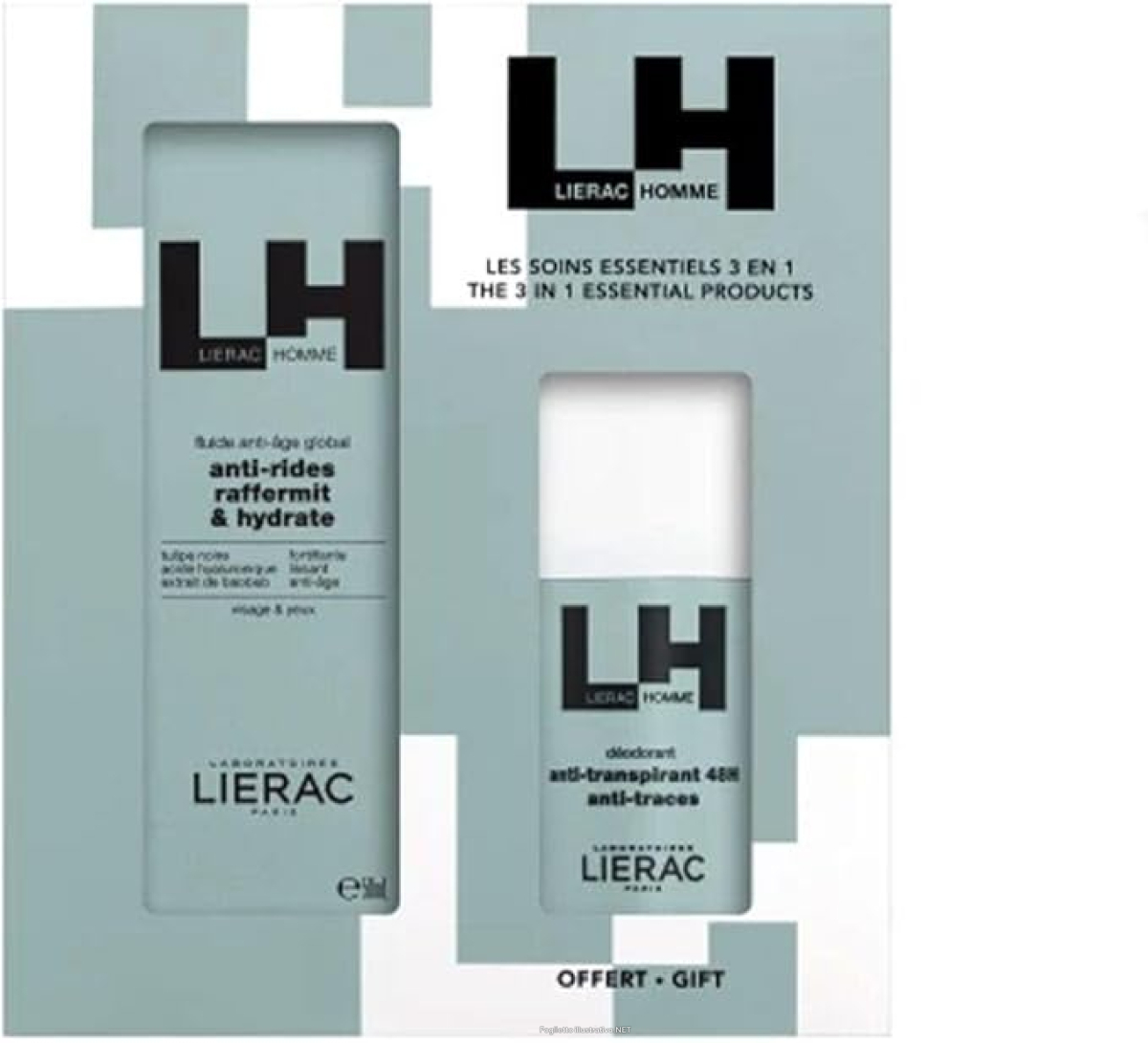 Cerca Offerte di lierac homme cofanetto fluido anti-età 50 ml + deodorante 50 ml in regalo e acquista online
