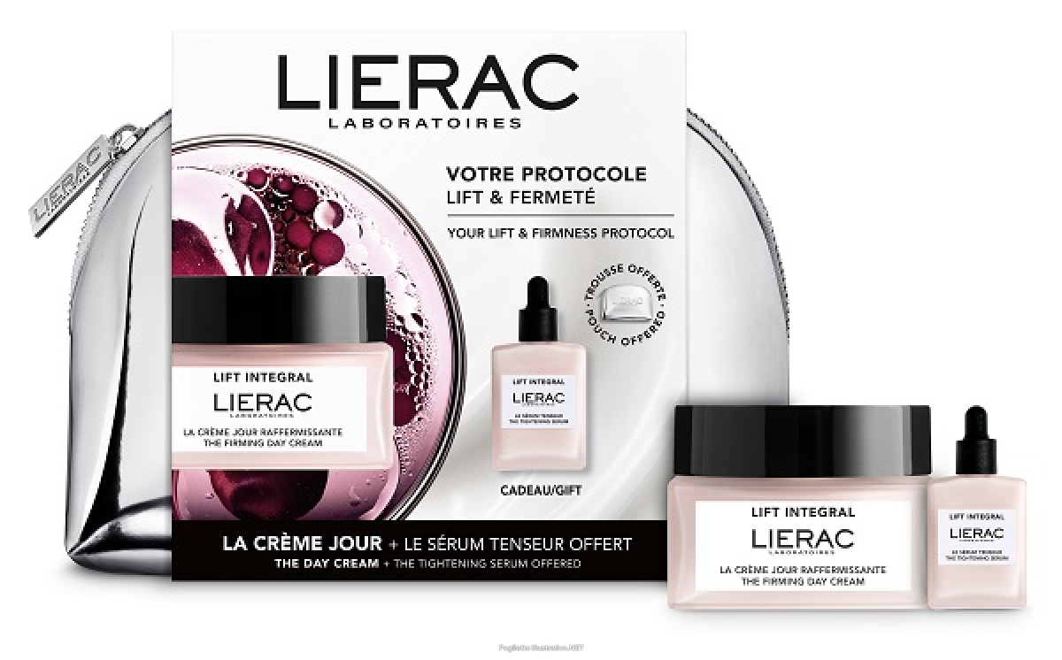 Cerca Offerte di lierac trousse lift integral protocollo rassodante - la crema giorno 50 ml + il siero tensore 15 ml + pochette e acquista online