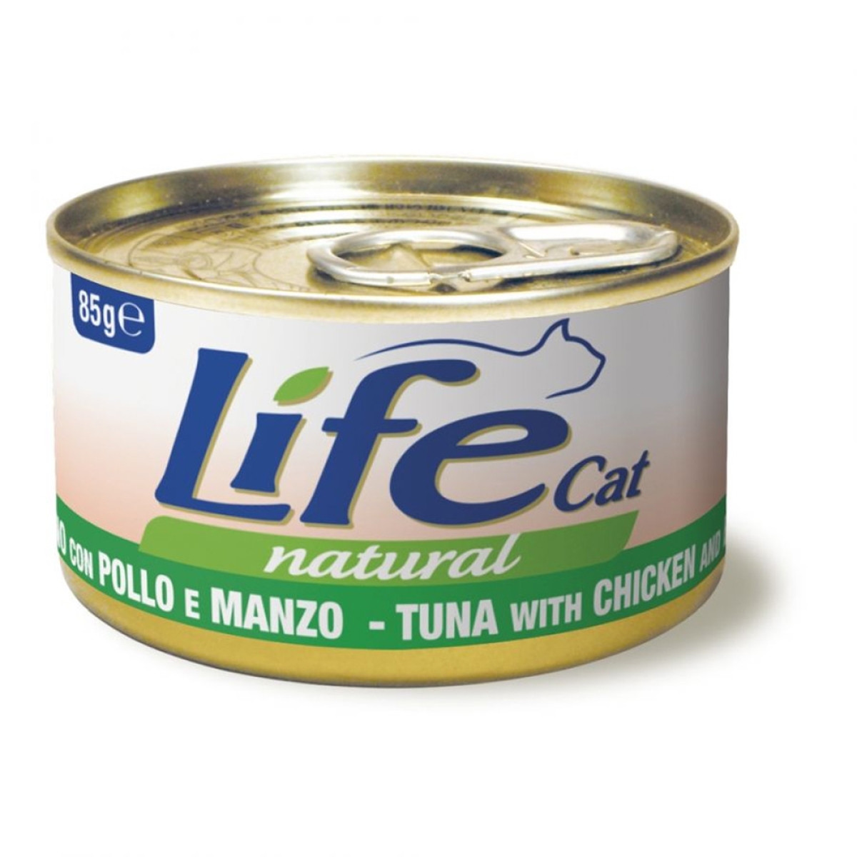 Cerca Offerte di Life cat natural tonno con pollo e manzo - alimento completo per gatti 85 gr e acquista online