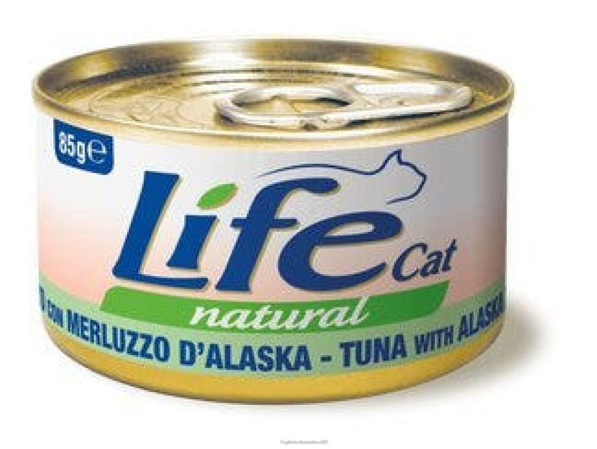 Cerca Offerte di life pet care cibo umido tonno con merluzzo d'alaska per gatti adulti 85g e acquista online
