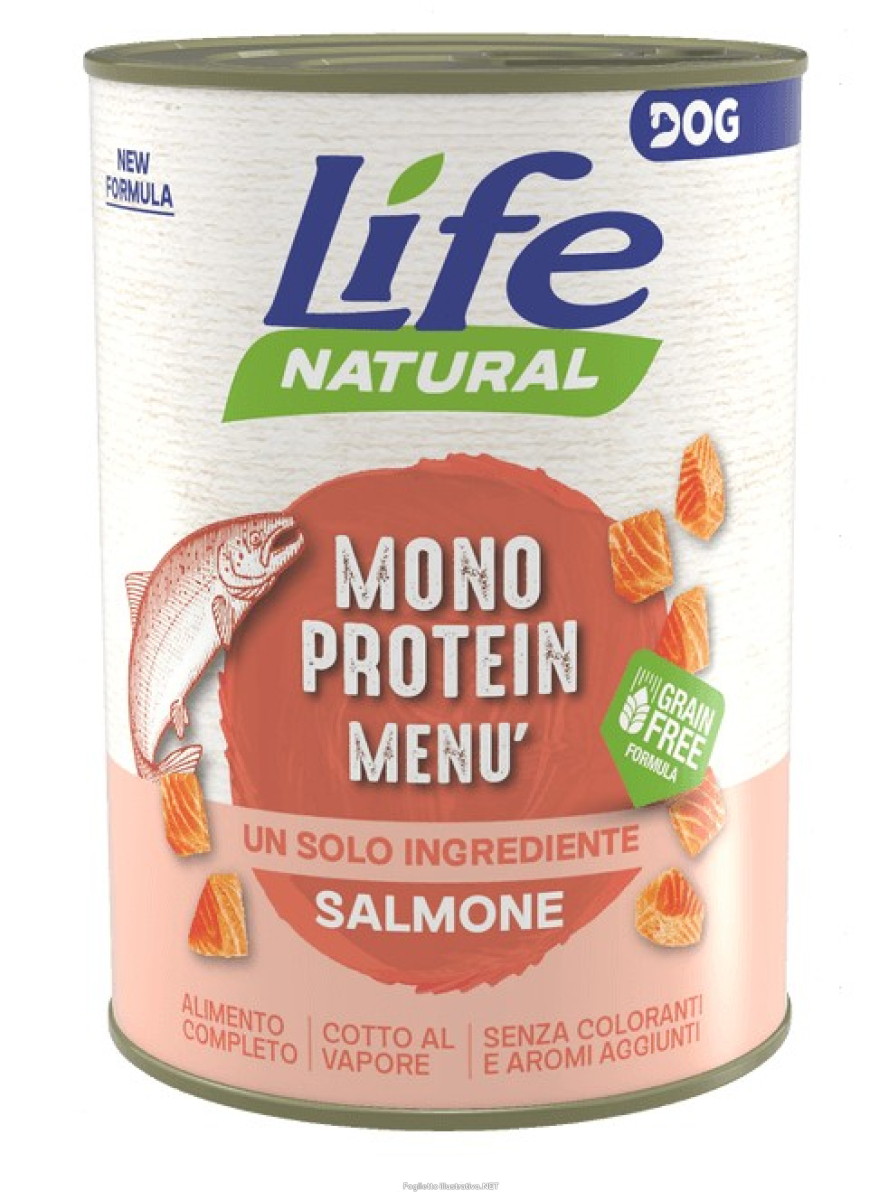 Cerca Offerte di lifepetcare life cane natural monoproteico salmone 400gr (lattina) e acquista online