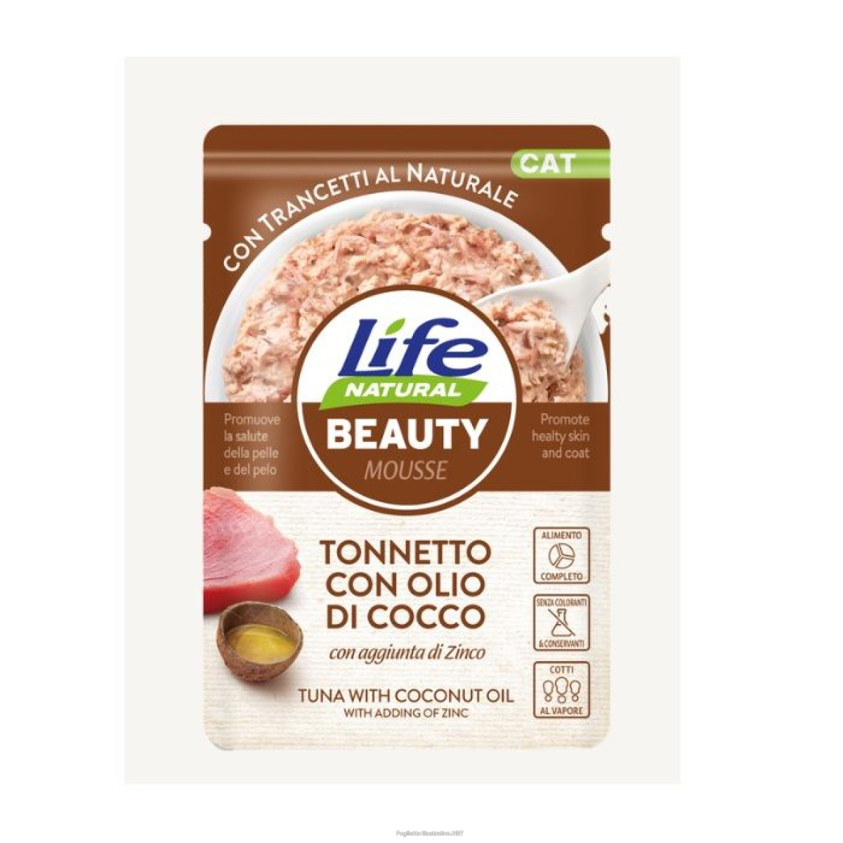 Cerca Offerte di lifepetcare life gatto beauty mousse tonnetto olio di cocco 70gr (bustina) e acquista online