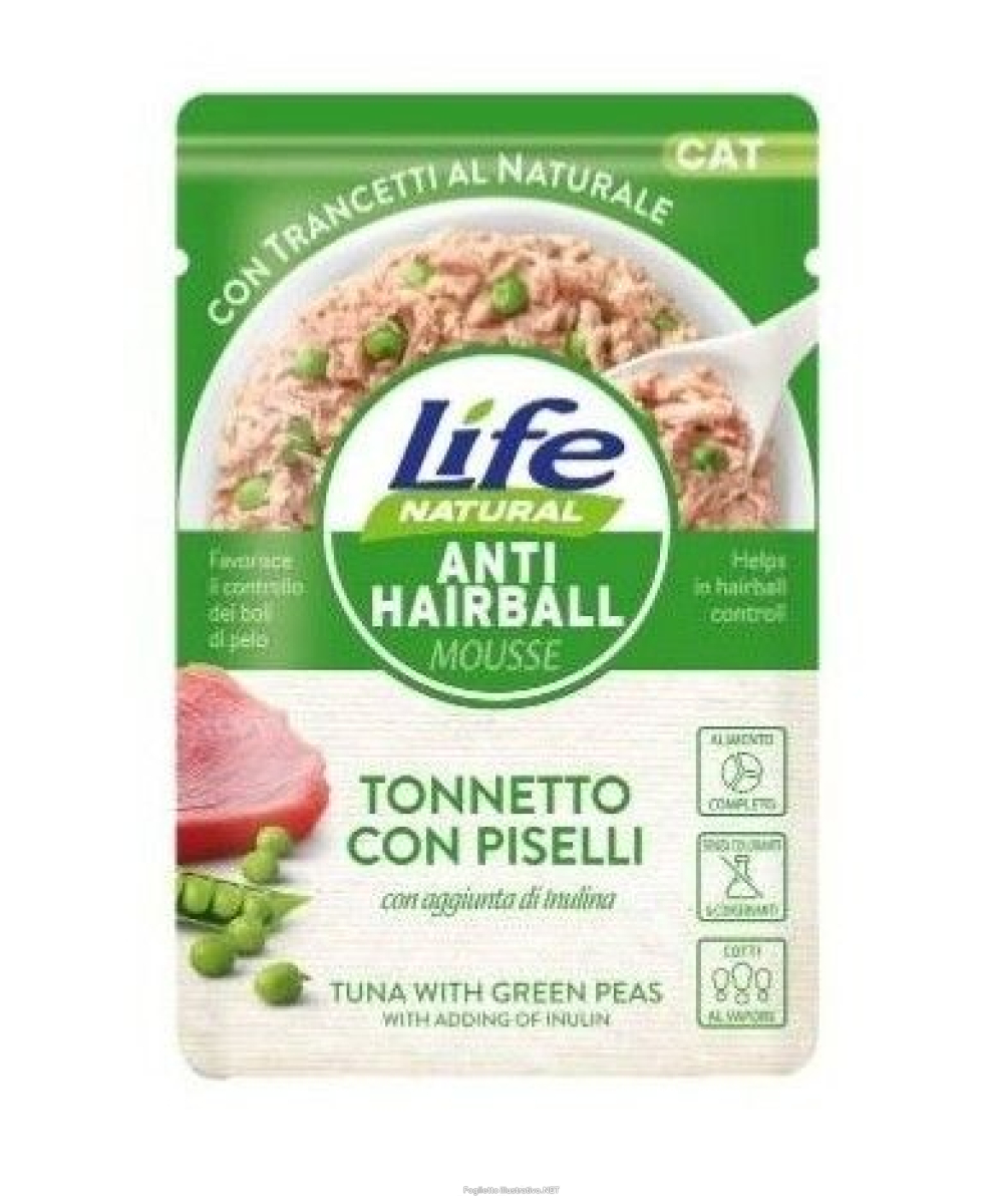 Cerca Offerte di lifepetcare life gatto natural anti hairball mousse tonnetto piselli 70gr (bustina) e acquista online