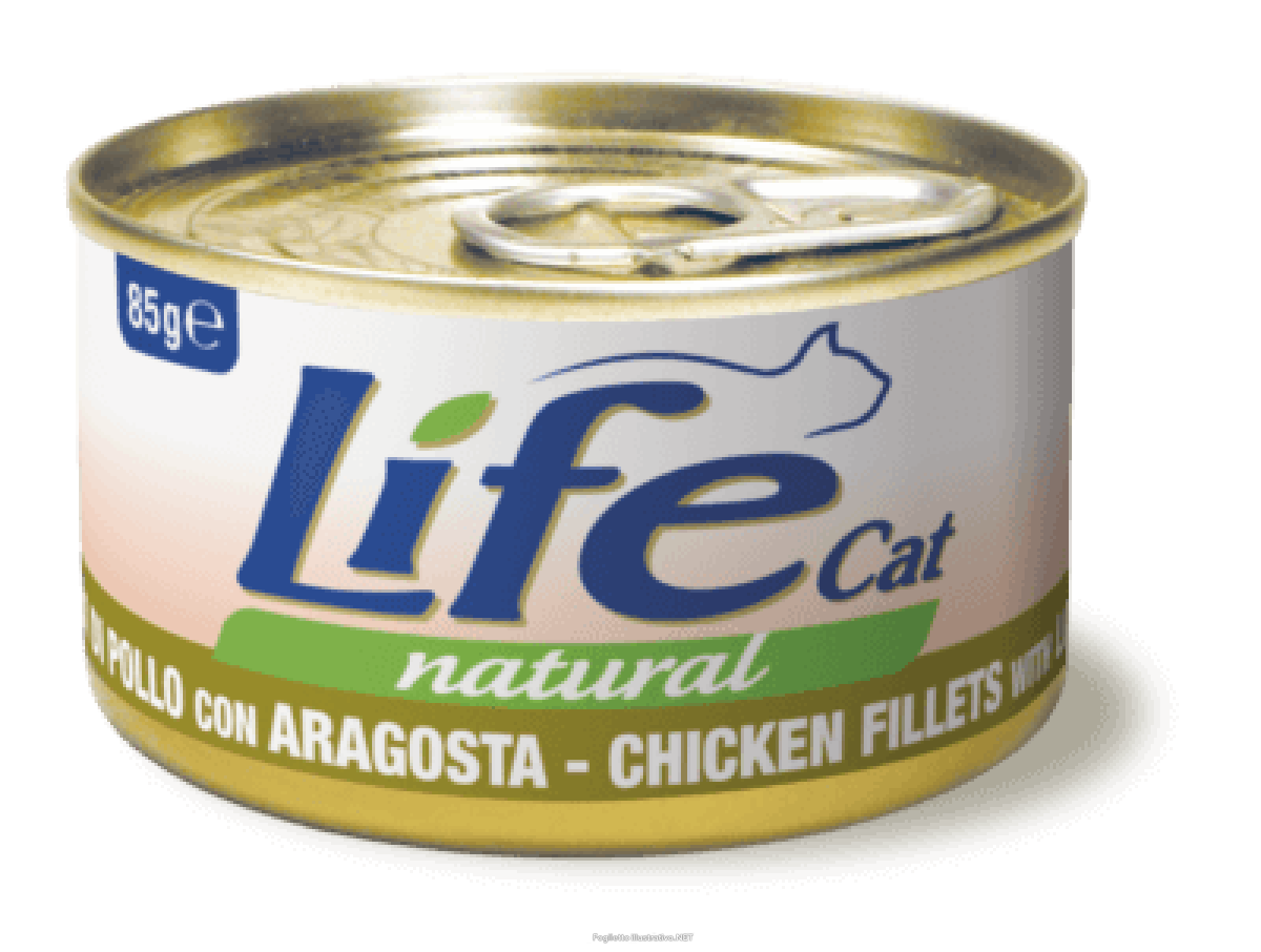 Cerca Offerte di lifepetcare life gatto natural filetti pollo aragosta 85gr (lattina) e acquista online