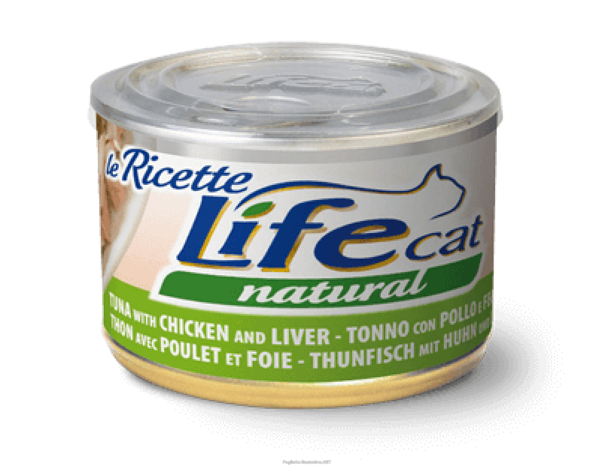 Cerca Offerte di lifepetcare life gatto natural le ricette pollo fegatini 150gr (lattina) e acquista online