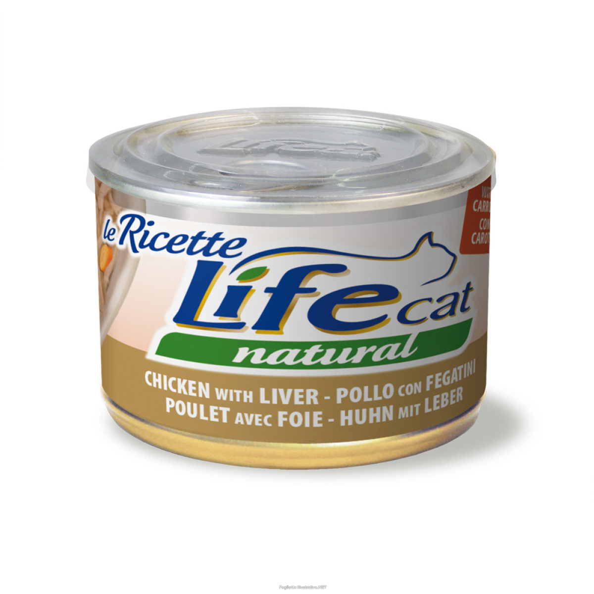 Cerca Offerte di lifepetcare life gatto natural le ricette pollo fegatini carote 150gr (lattina) e acquista online