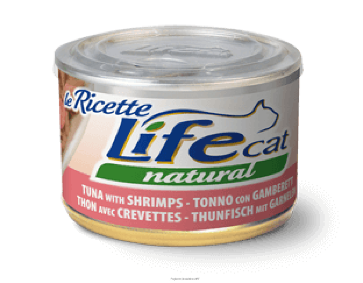 Cerca Offerte di lifepetcare life gatto natural le ricette tonno gamberetti 150gr (lattina) e acquista online