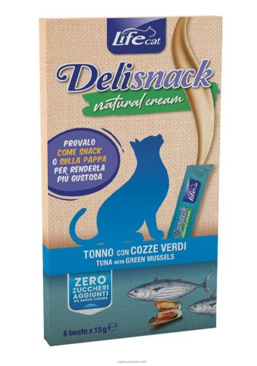Cerca Offerte di lifepetcare life gatto snack delisnack tonno cozze 6pz 15gr e acquista online