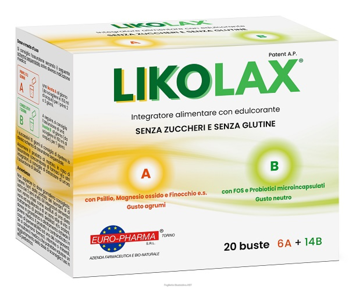Cerca Offerte di likolax 6 bustine a 5 g gusto agrumi + 14 bustine b 3 g gusto neutro senza glutine e acquista online