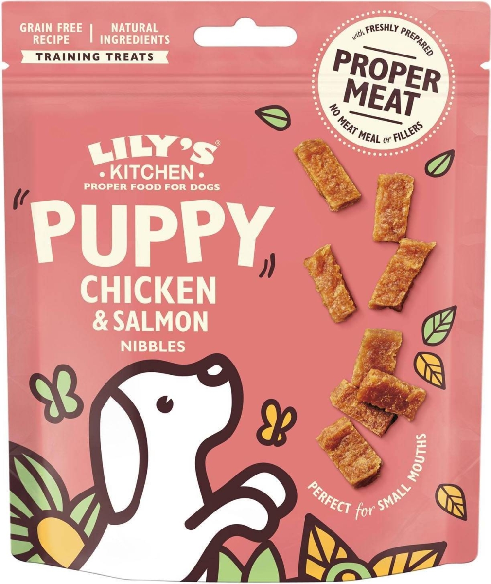 Cerca Offerte di Lily's kitchen puppy chicken and salmon nibbles snacks dog 70g lily's kitchen e acquista online