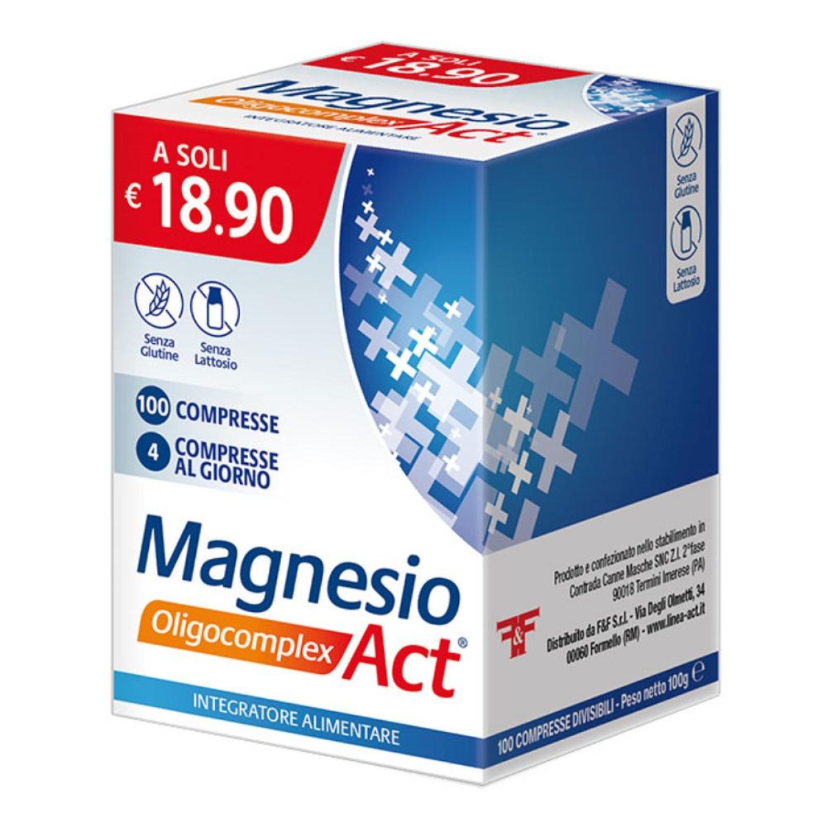Cerca Offerte di Linea act magnesio act oligocomplex integratore per la stanchezza e la funzione muscolare, 100 compresse e acquista online