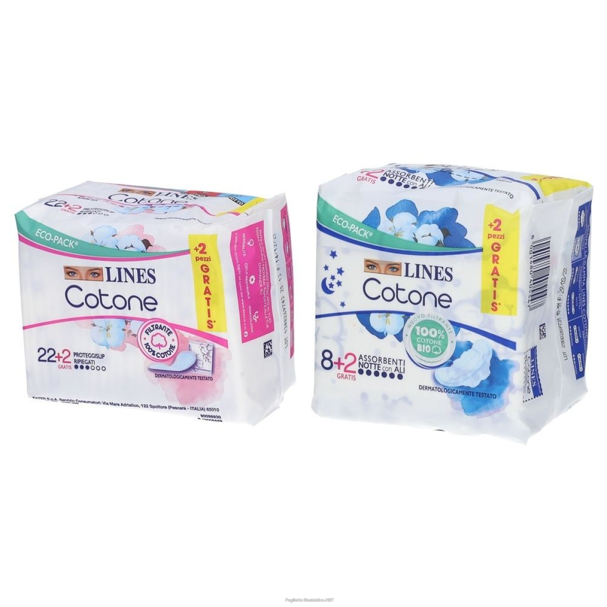 Cerca Offerte di lines cotone assorbente notte con ali + proteggislip ripi e acquista online