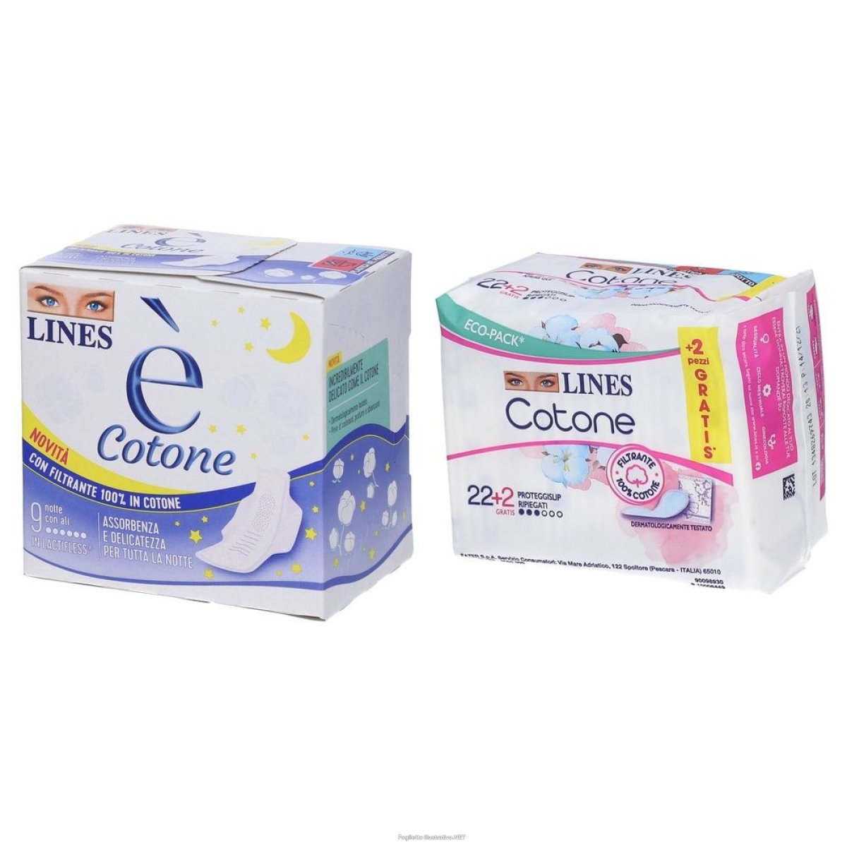 Cerca Offerte di lines e' cotone assorbente esterno notte con ali + proteg e acquista online