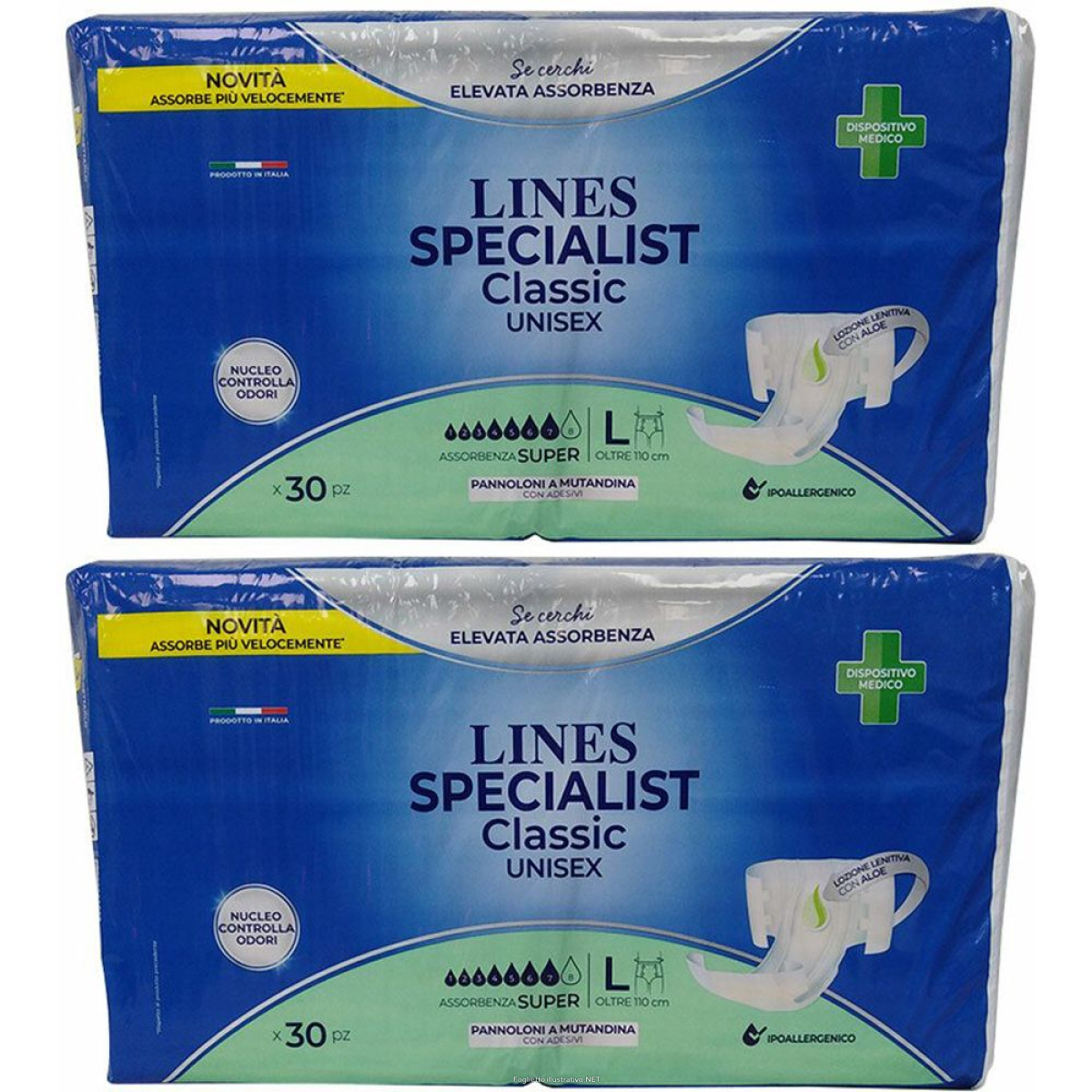 Cerca Offerte di lines specialist classic super pannoloni a mutandina donna e uomo gran e acquista online