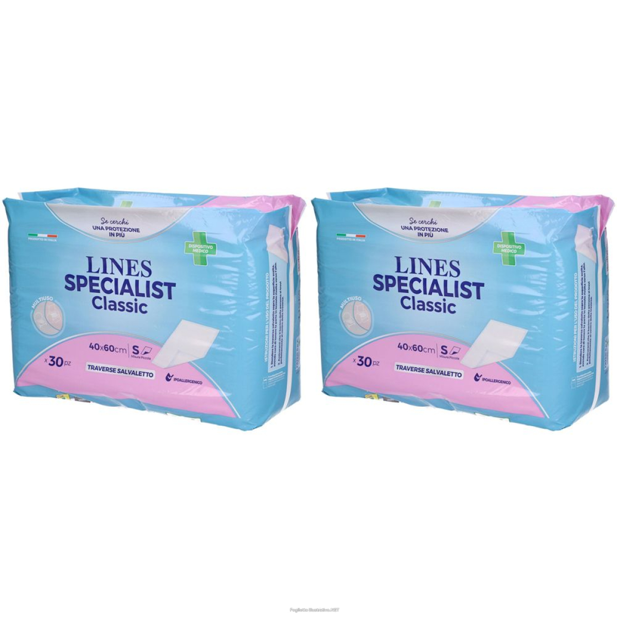 Cerca Offerte di lines specialist classic traverse salvaletto set da 2 2x30 pz lenzuolo e acquista online