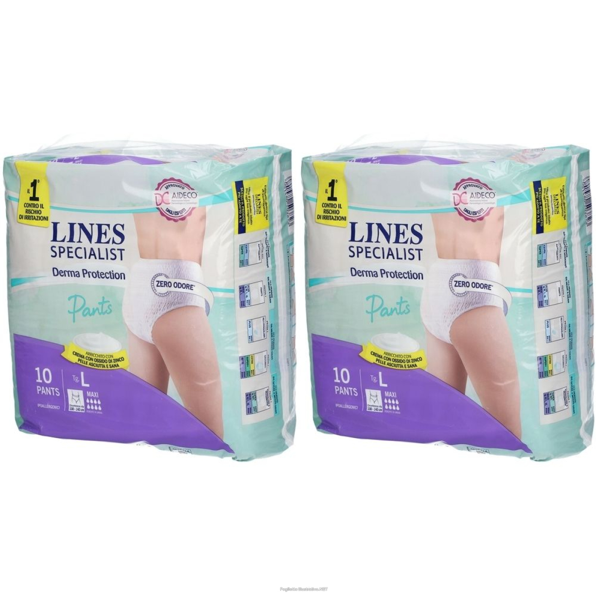 Cerca Offerte di lines specialist derma protection pants l maxi set da 2 2x10 pz pannol e acquista online