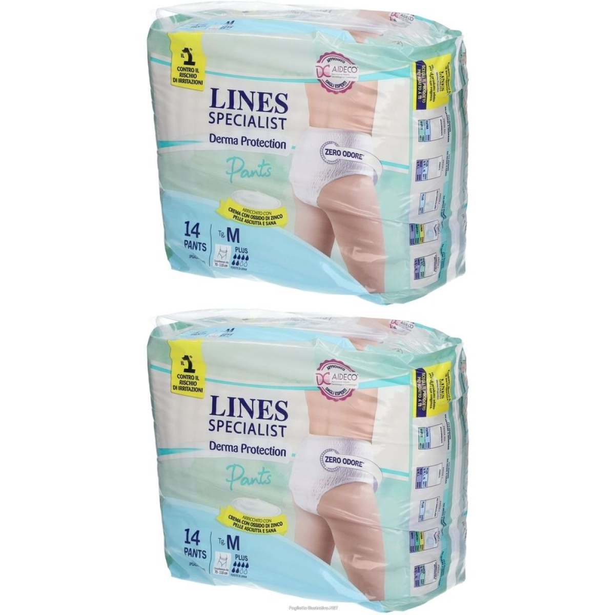 Cerca Offerte di lines specialist derma protection pants m plus set da 2 2x14 pz pannol e acquista online