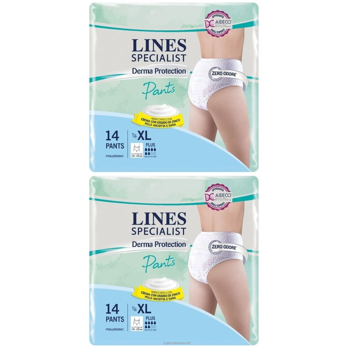 Cerca Offerte di lines specialist derma protection pants xl plus set da 2 2x14 pz panno e acquista online