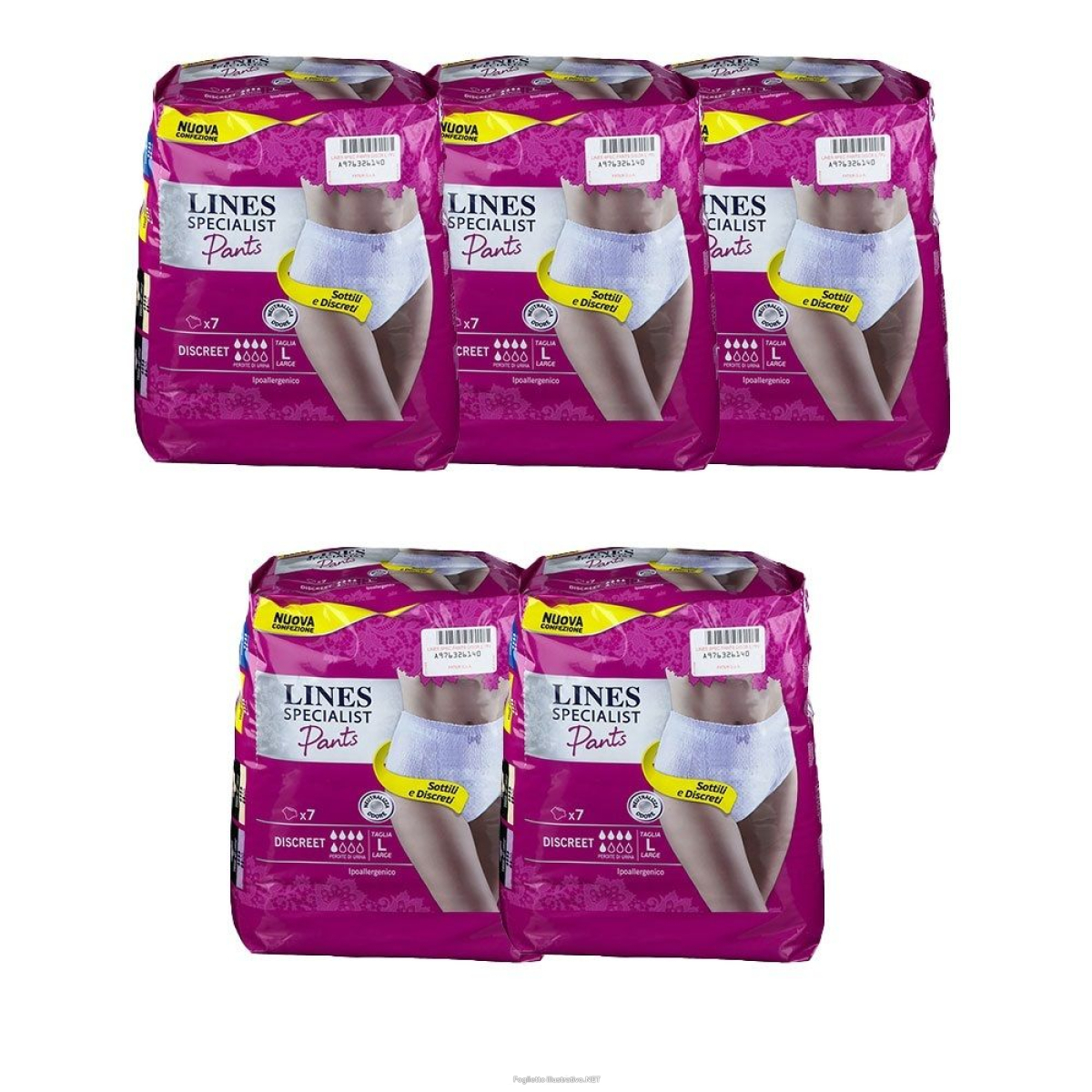 Cerca Offerte di lines specialist pants descreet l set da 5 5x7 pz assorbenti e acquista online
