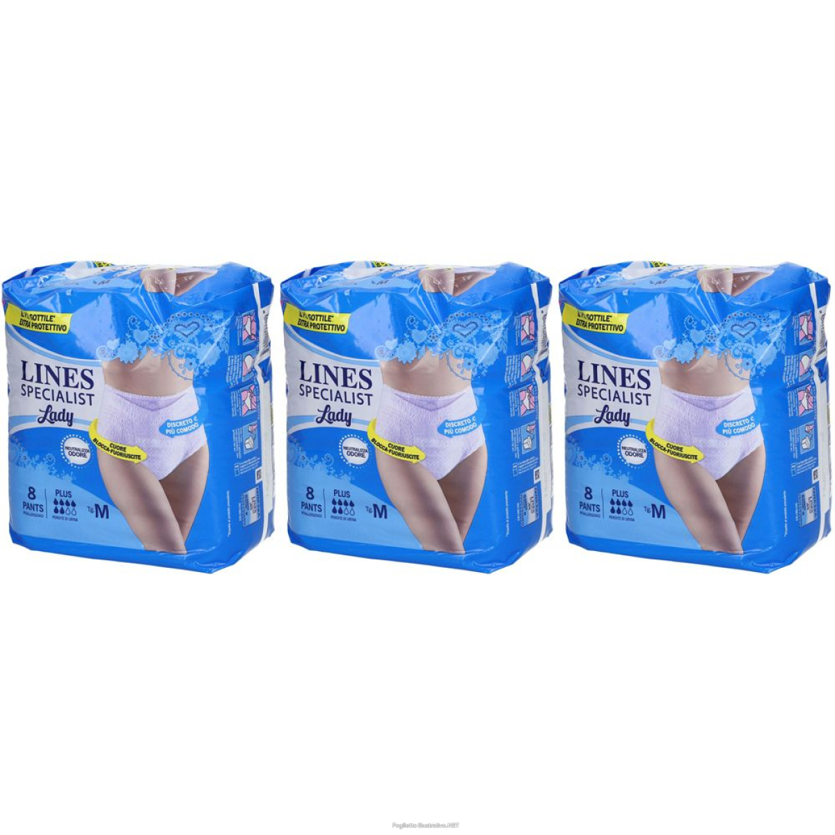 Cerca Offerte di lines specialist pants plus m set da 3 3x8 pz pannolini e acquista online