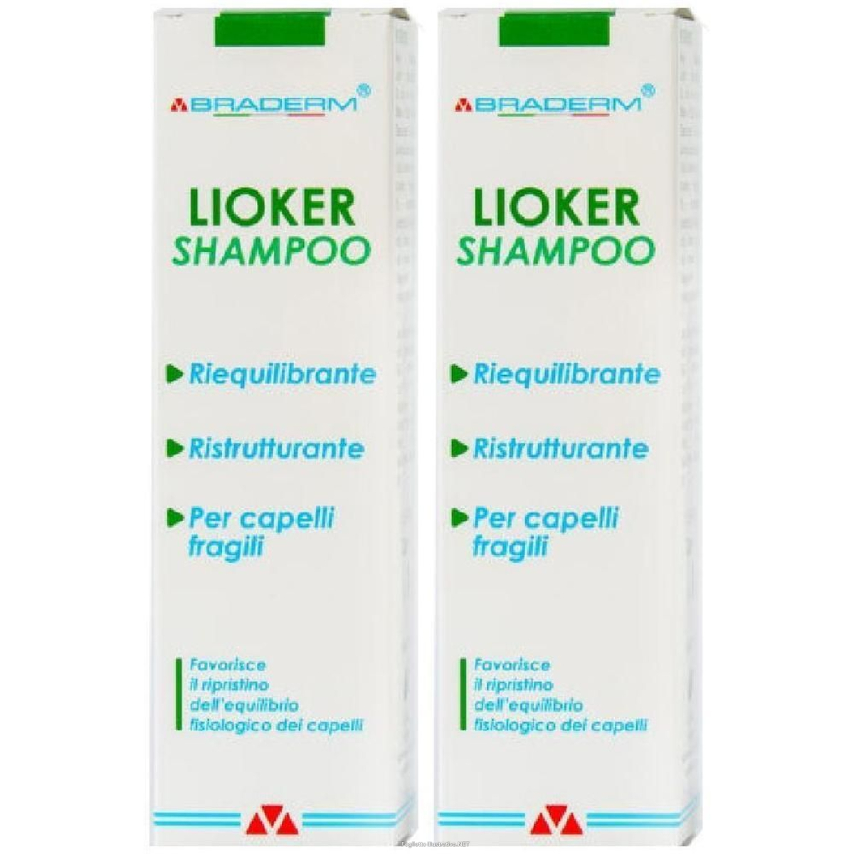 Cerca Offerte di lioker shampoo 200 ml braderm 2x200 ml e acquista online