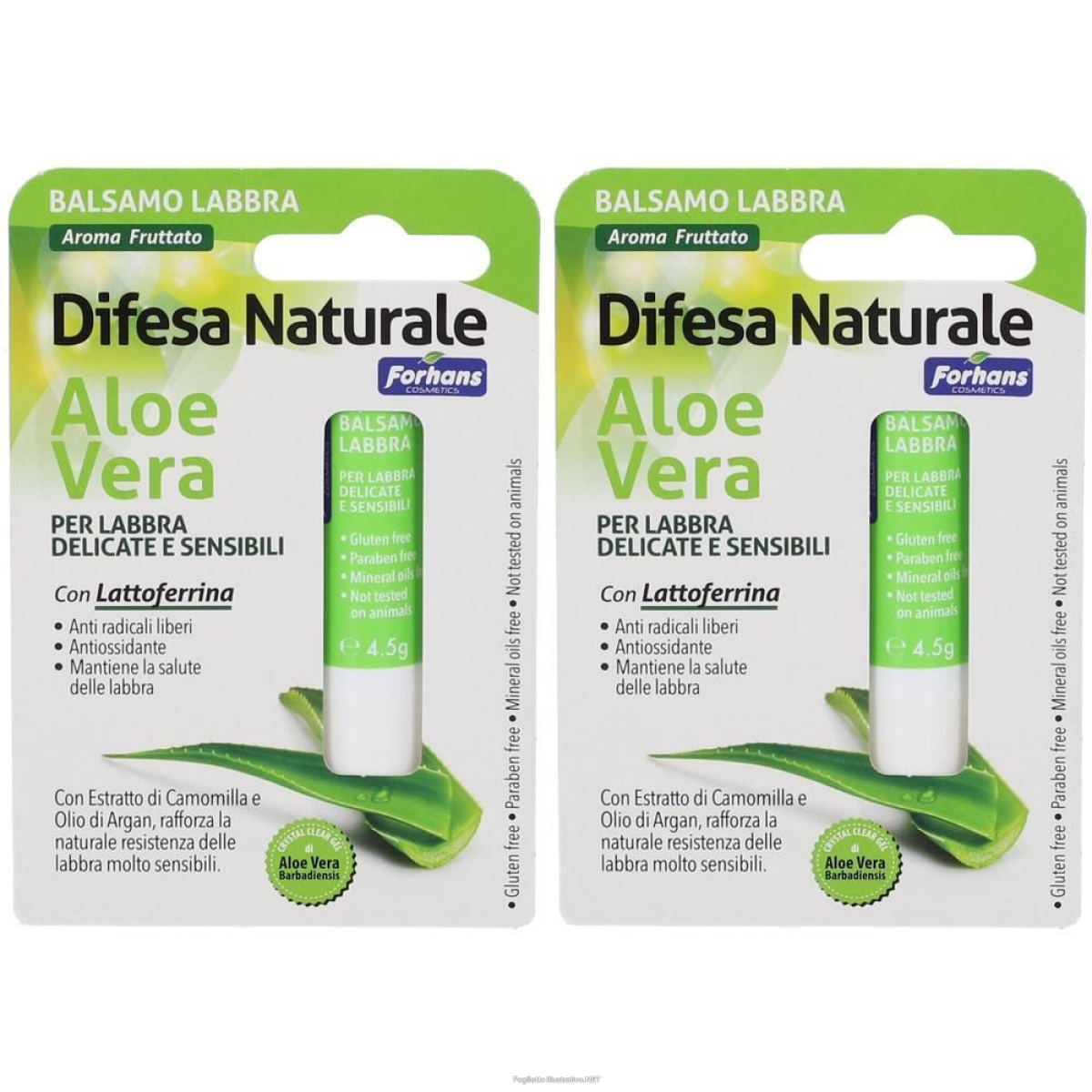 Cerca Offerte di lip balm forhans cosmetics lattoferrina aloe vera 2x1 st e acquista online