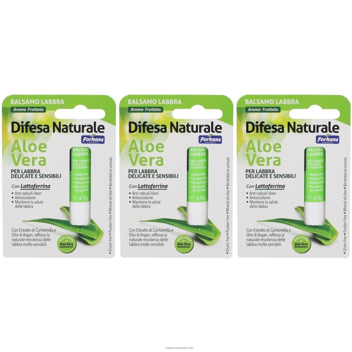 Cerca Offerte di lip balm forhans cosmetics lattoferrina aloe vera 3x1 st e acquista online