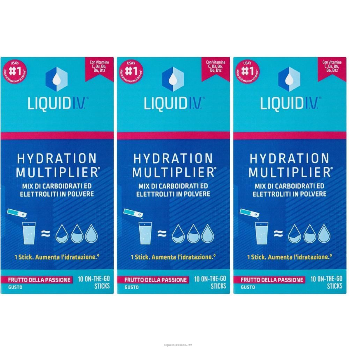 Cerca Offerte di liquid i.v. hydration multiplier passion fruit 3x160 g polvere per sol e acquista online
