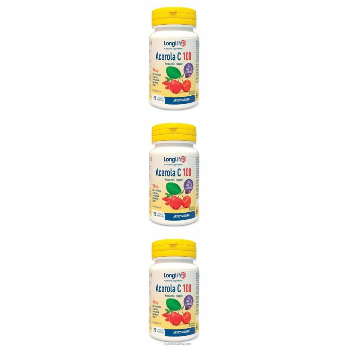 Cerca Offerte di longlife acerola c100 frutti di bosco 120 compresse 3x120 pz e acquista online