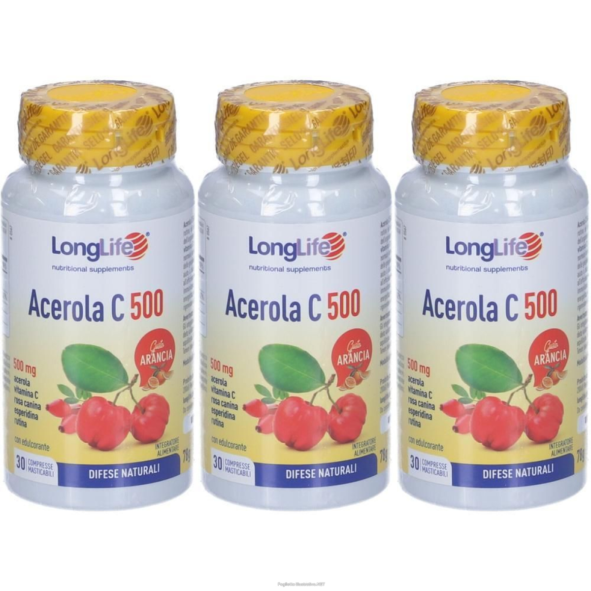 Cerca Offerte di longlife acerola c500 arancia 30 compresse 3x30 pz masticabi e acquista online