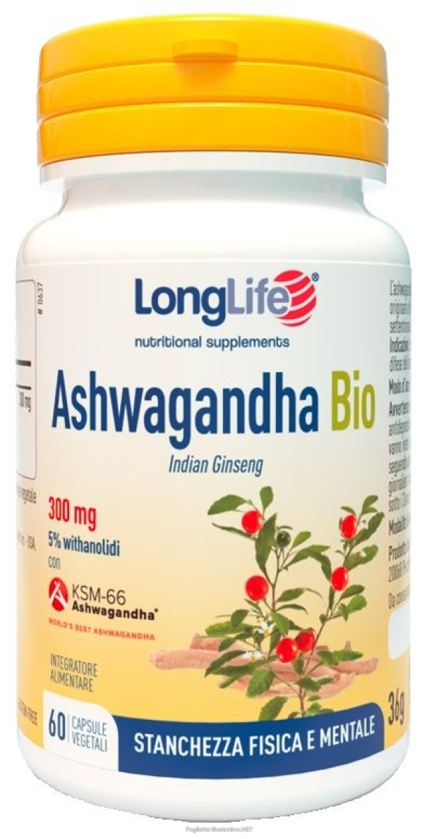 Cerca Offerte di longlife ashwagandha bio 5% 300 mg 60 capsule vegetali e acquista online