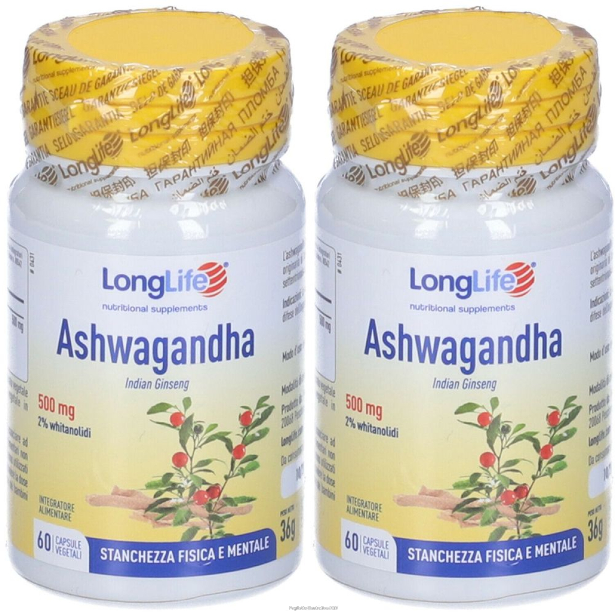 Cerca Offerte di longlife® ashwagandha set da 2 2x60 pz capsule e acquista online