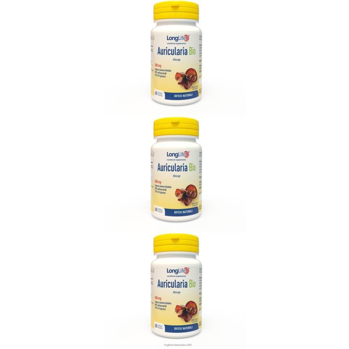 Cerca Offerte di longlife auricularia bio 60 capsule 3x60 pz e acquista online