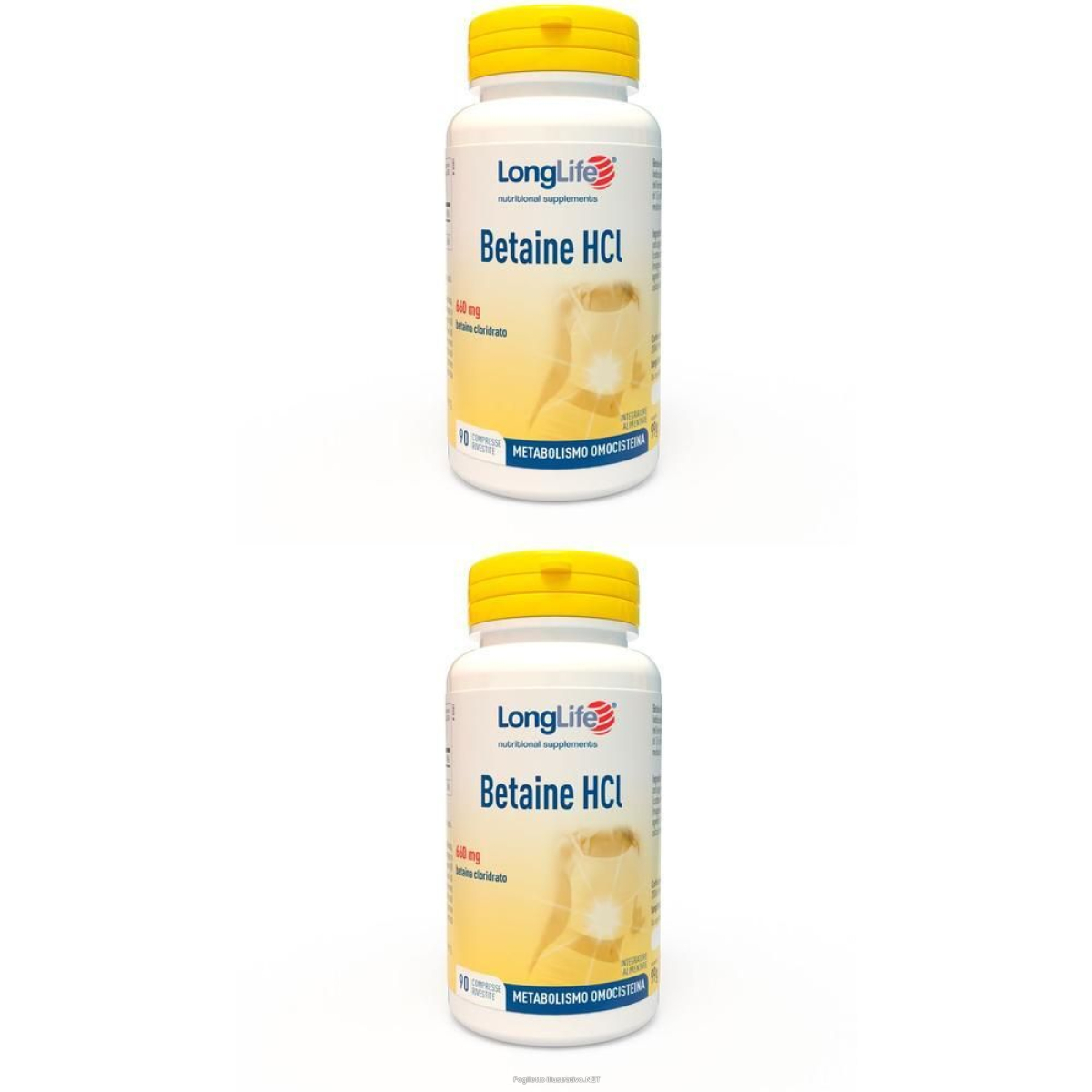 Cerca Offerte di longlife betaine hcl 90 compresse 2x90 pz rivestite con film e acquista online