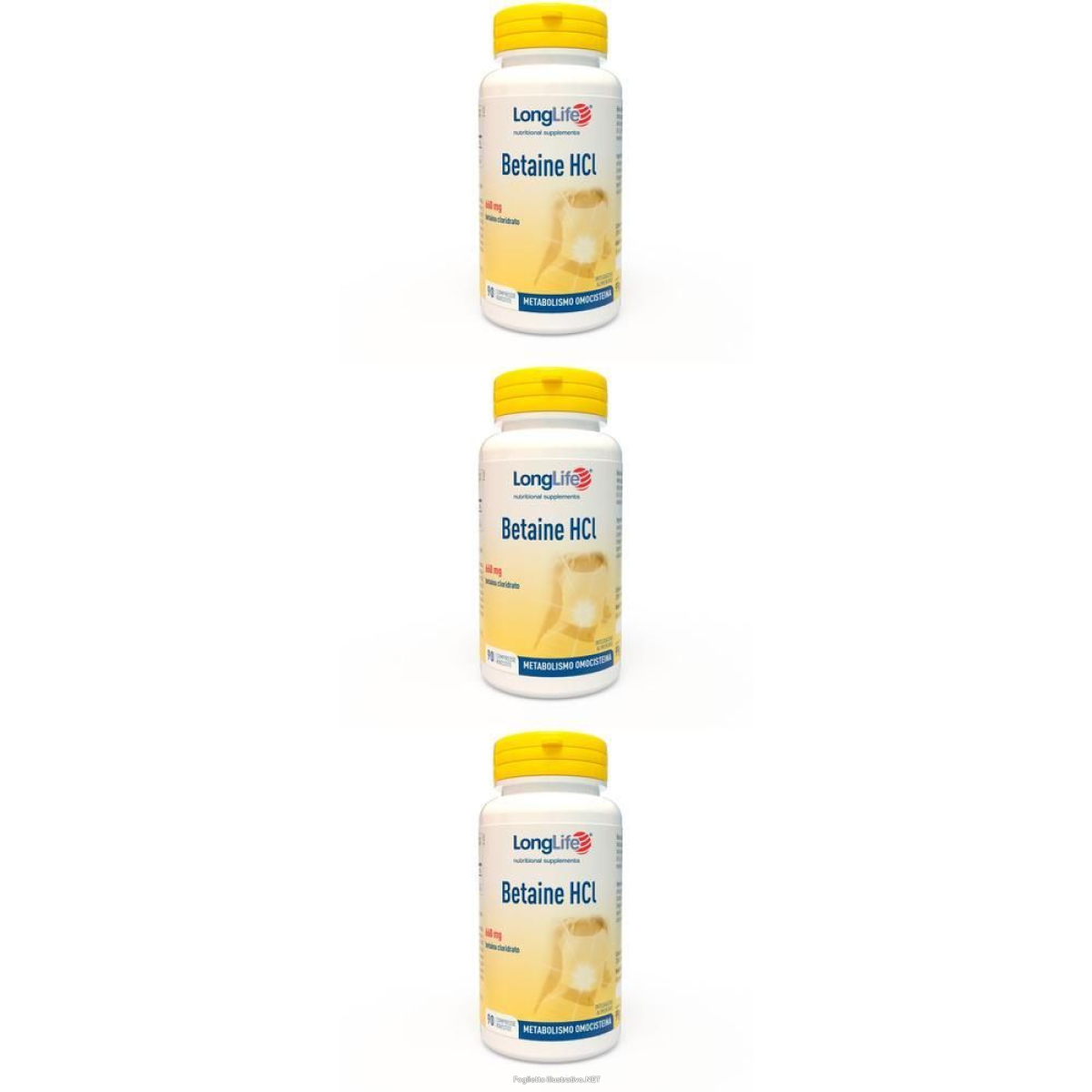 Cerca Offerte di longlife betaine hcl 90 compresse 3x90 pz rivestite con film e acquista online