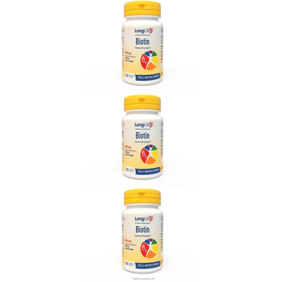 Cerca Offerte di longlife biotin 900 mcg 100 compresse 3x45 g e acquista online