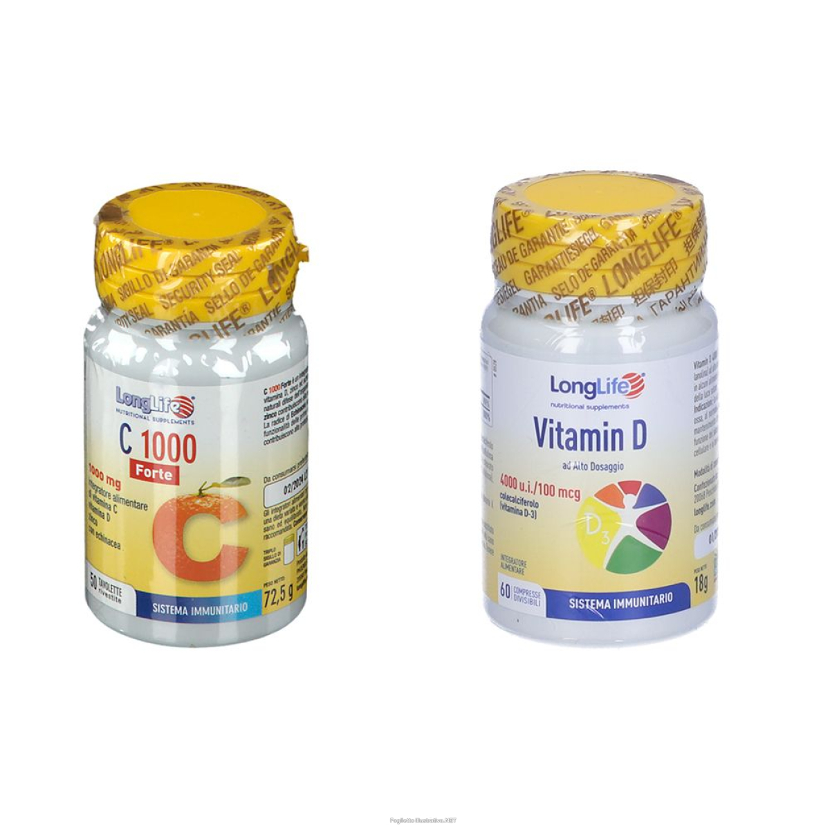 Cerca Offerte di longlife® c 1000 forte mg + vitamin d 4000 u.i. 100 mcg 1 pz set e acquista online