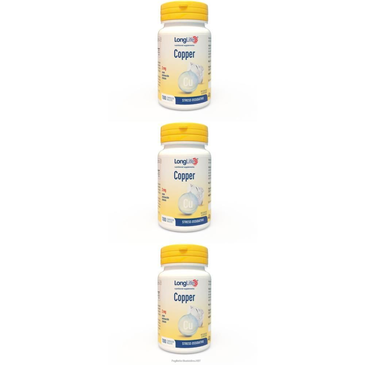 Cerca Offerte di longlife copper 100 compresse rivestite 3x40 g e acquista online