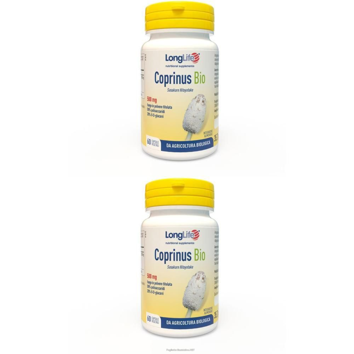Cerca Offerte di longlife coprinus 500mg bio capsule 2x60 pz e acquista online