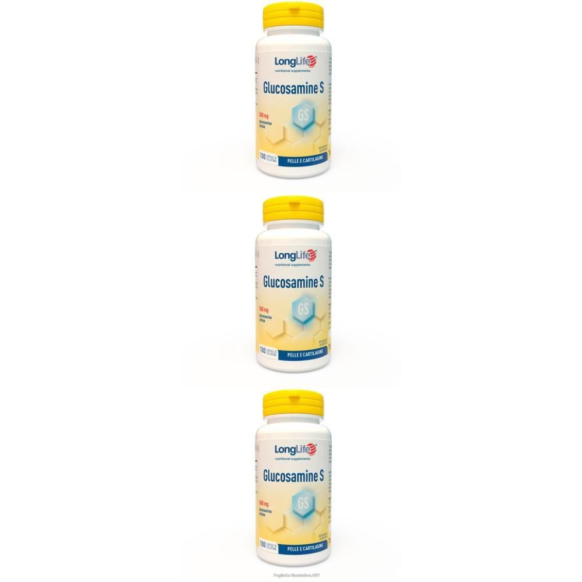 Cerca Offerte di longlife® glucosamine s 500mg 3x75 g capsule e acquista online