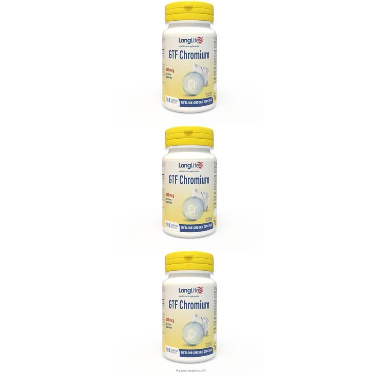 Cerca Offerte di longlife gtf chromium 100 compresse 3x100 pz e acquista online