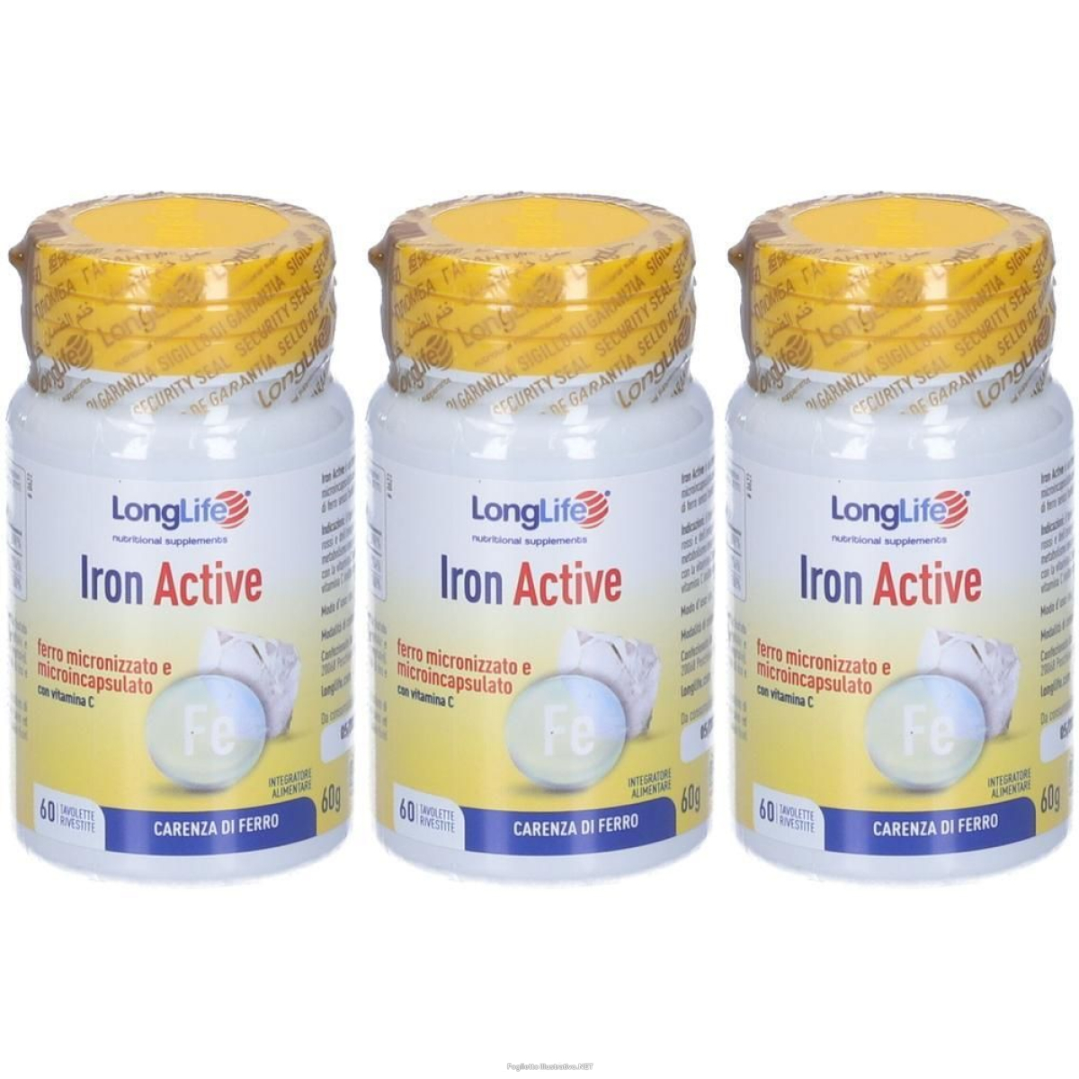 Cerca Offerte di longlife iron active tavolette 3x60 g compresse rivestite con film e acquista online