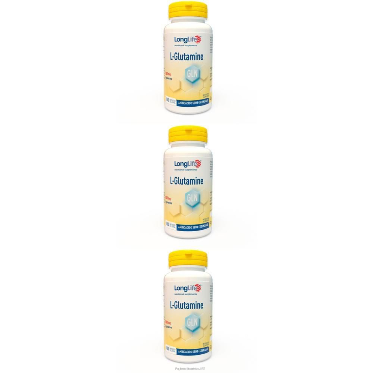 Cerca Offerte di longlife l-glutamine 500mg capsule 3x100 pz e acquista online
