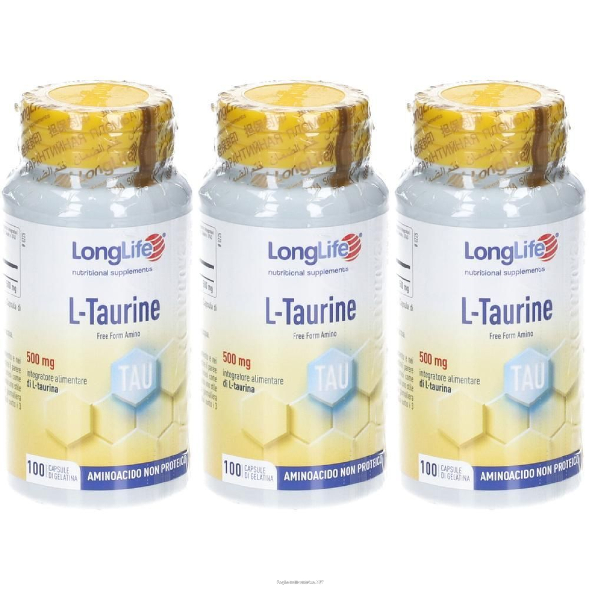Cerca Offerte di longlife l-taurine 500mg capsule 3x61 g e acquista online